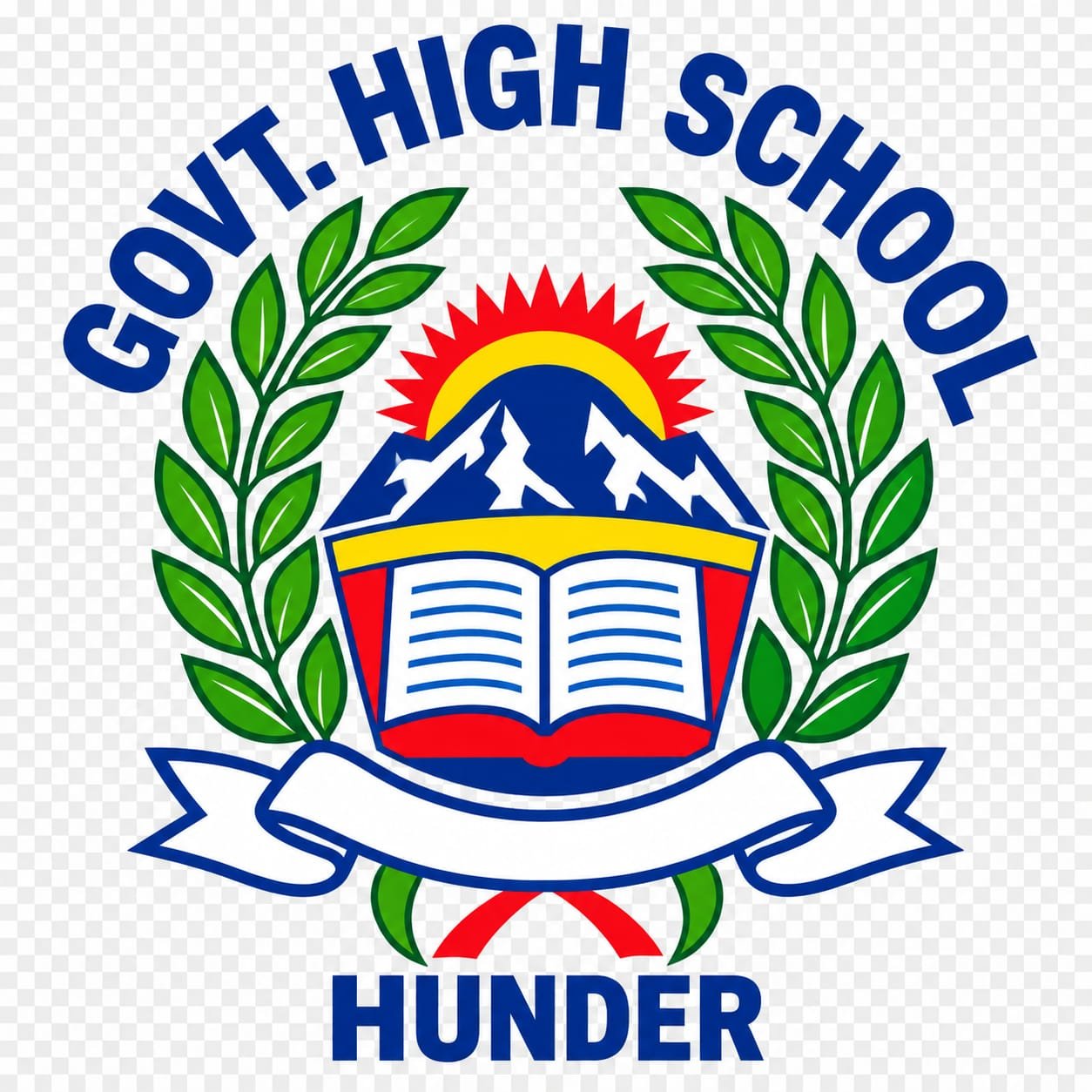 GHSS Diskit school logo